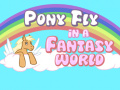 Pony fly in a fantasy world