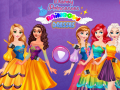 Disney Princesses Rainbow Dresses