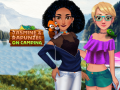 Jasmine & Rapunzel on Camping