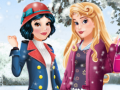 Aurora and Snow White Winter Fashion