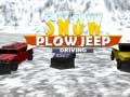 Winter Snow Plow Jeep Driving