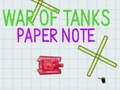 War Of Tanks Paper Note