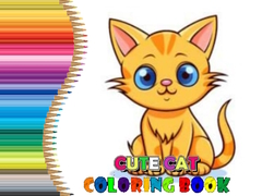 Cute Cat Coloring Book