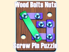 Wood Bolts Nuts Screw Pin Puzzle