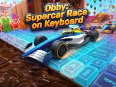 Lojë Obby: Supercar Race on Keyboard në internet