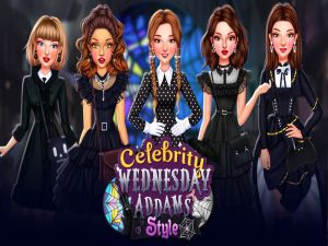 Celebrity Wednesday Addams Style