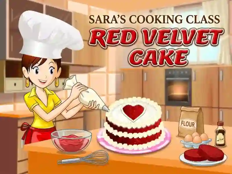 Spel Sara's Cooking Class: Red Velvet Cake aanlyn