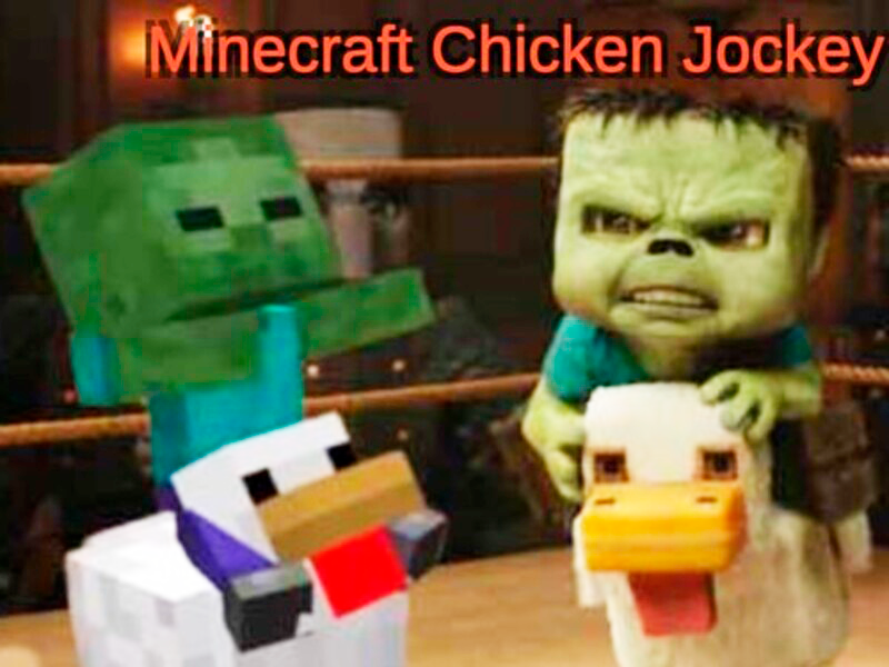 Minecraft Chicken Jockey