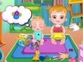 Baby Hazel sibling care