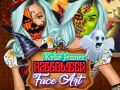 Kylie Jenner Halloween Face Art