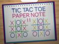 Tic Tac Toe Paper Note 2
