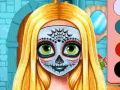 Sister's Halloween Face Paint