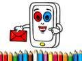 Mobile Phone Coloring Book