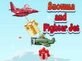 Snowman and Fighter Jet