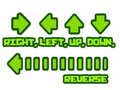 Right, left, up, down, reverse