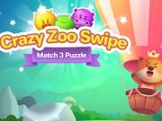 Crazy Zoo Swipe Match 3 Puzzle