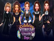 Celebrity Wednesday Addams Style