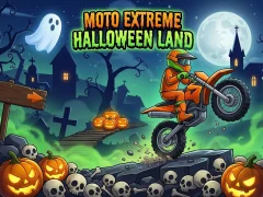 თამაში Moto Extreme Halloween Land ონლაინ
