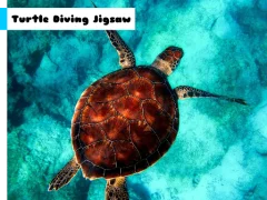 Xogo Turtle Diving Jigsaw en liña