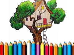 Tree House Coloring Book — free online game