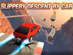 Slippery Descent By Car