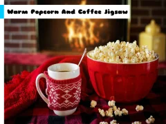 Warm Popcorn And Coffee Jigsaw — لعبة مجانية اون لاين