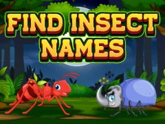 Find Insects Names — لعبة مجانية اون لاين