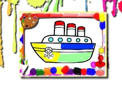 Boats Coloring Book — free online game