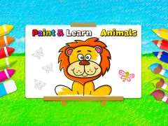 Paint and Learn Animals – kostenloses Online-Spiel