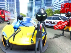 Amazing Crime Strange Stickman Rope Vice Vegas — bezmaksas tiešsaistes spēle