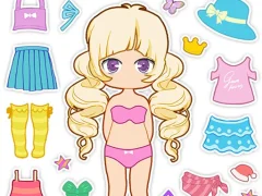 Xogo Chibi Doll Makeup Salon en liña