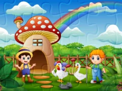 Farm Animal Jigsaw — لعبة مجانية اون لاين