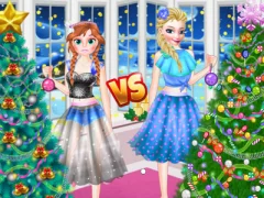 Ellie VS Annie Christmas Tree เกมออนไลน์