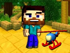 Mineblock Helicopter Adventure — 무료 온라인 게임