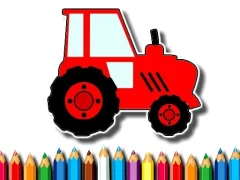 Easy Kids Coloring Tractor — free online game