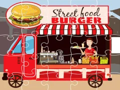 Xogo Burger Trucks Jigsaw en liña