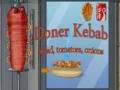 Doner Kebab Salad, Tomatoes, Onions