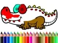 Back To School: Aligator Coloring