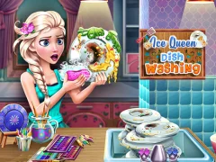 Igra Ice Queen Dish Washing spletu