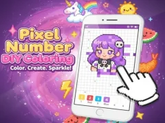 Pixel Number DIY Coloring