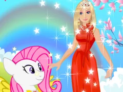 Barbie and Pony Dressup เกมออนไลน์