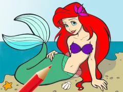 Igra Princess Mermaid Coloring Game online