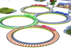 Lowpolly Train Racing — لعبة مجانية اون لاين