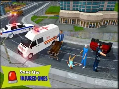 Xogo Ambulance Rescue Driver Simulator 2018 en liña