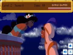 Spill Alladin's love kiss online