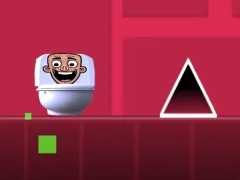 Geometry Dash Skibidi Toilet — bezmaksas tiešsaistes spēle