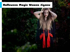 Halloween Magic Women Jigsaw — bezmaksas tiešsaistes spēle