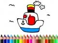 Back to School: Boat Coloring