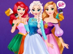 Disney Princesses Rainbow Dresses เกมออนไลน์