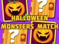 Halloween Monsters Match Halloween Monsters Match
